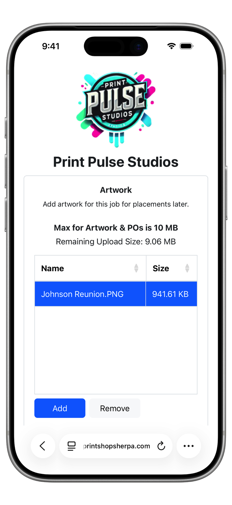 Artwork Top Screenshot