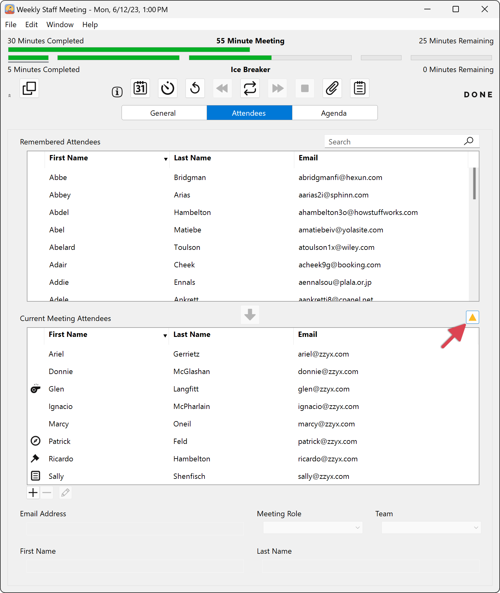 Summit Yellow Triangle Button